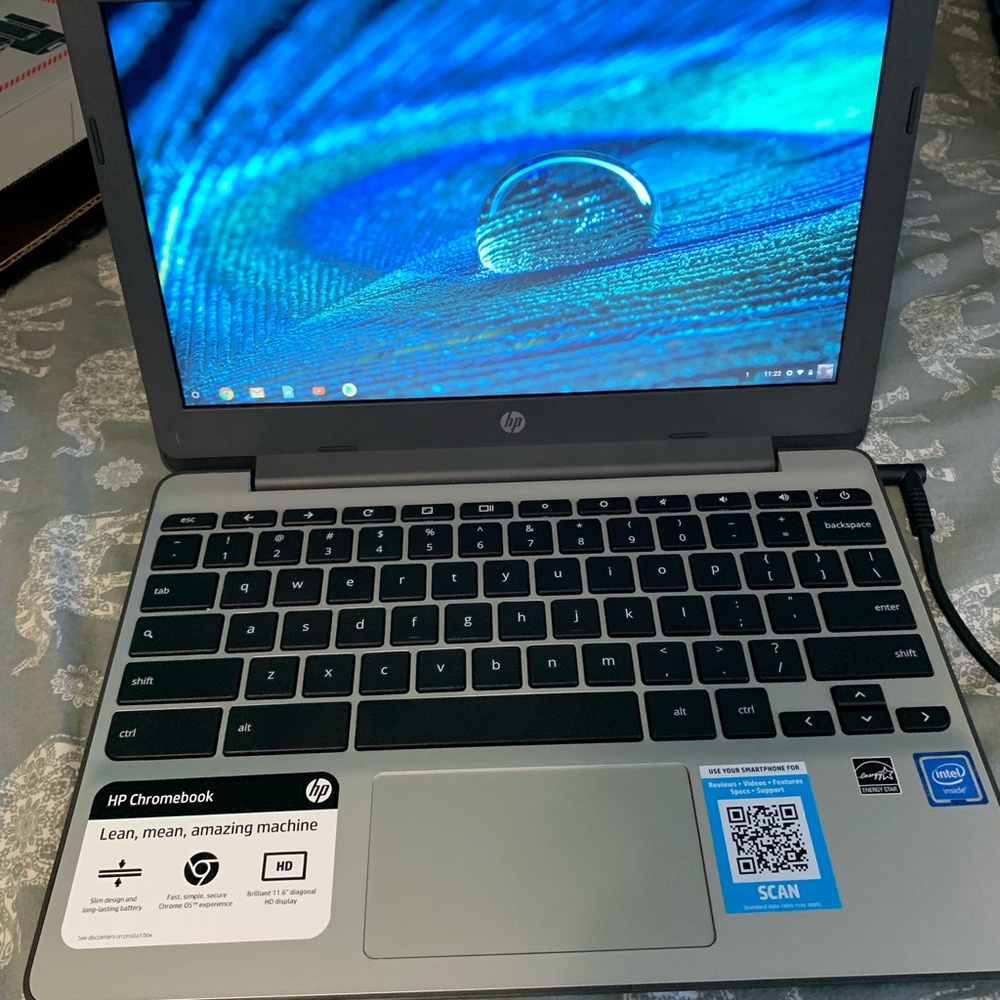 New 11.6 “ HD HP Chromebook 2019